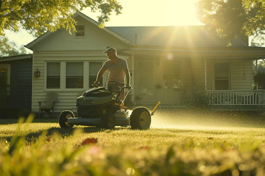 battery operated mower